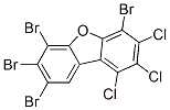 Tetrabromotrichlorodibenzofuran 结构式