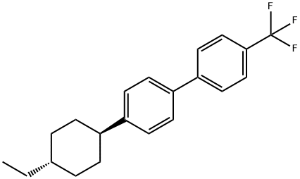 4'-(反式-4-乙基环己基)-4-三氟甲基联苯 结构式