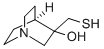 3-(疏基甲基)-1-阿杂环[2.2.2]辛烷-3-醇 结构式