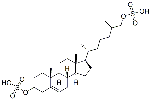 26-hydroxycholesterol disulfate 结构式