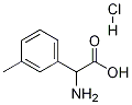 2-氨基-2-(3-甲基苯基)乙酸盐酸盐 结构式