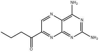 1-(2,4-Diamino-7-pteridinyl)-1-butanone 结构式