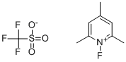 1-氟-2,4,6-三甲基吡啶三氟甲烷磺酸盐 结构式