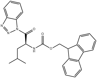 FMOC-Leu-Bt 结构式