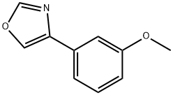 4-(3-甲氧苯基)恶唑 结构式