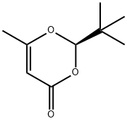 (R)-2-叔丁基-6-甲基-1,3-二噁英-4-酮 结构式