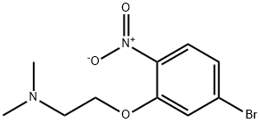 EthanaMine, 2-(5-broMo-2-nitrophenoxy)-N,N-diMethyl- 结构式