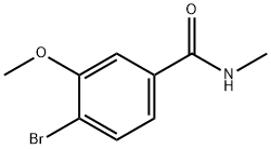 N-METHYL 4-BROMO-3-METHOXYBENZAMIDE 结构式