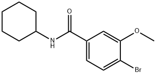 N-CYCLOHEXYL 4-BROMO-3-METHOXYBENZAMIDE 结构式