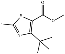 METHYL 4-TERT-BUTYL-2-METHYLTHIAZOLE-5-CARBOXYLATE 结构式