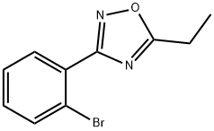 3-(2-BROMOPHENYL)-5-ETHYL-1,2,4-OXADIAZOLE 结构式