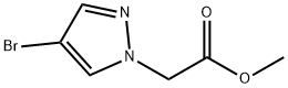 2-(4-溴-1H-吡唑-1-基)乙酸甲酯 结构式