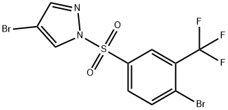 4-Bromo-1-((4-bromo-3-(trifluoromethyl)phenyl)sulfonyl)-1H-pyrazole