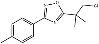 5-(1-CHLORO-2-METHYLPROPAN-2-YL)-3-P-TOLYL-1,2,4-OXADIAZOLE 结构式