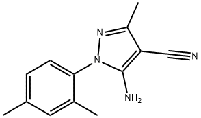5-Amino-4-cyano-1-(2,4-dimethylphenyl)-3-methylpyrazole 结构式