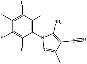 5-AMINO-4-CYANO-3-METHYL-1-(PERFLUOROPHENYL)PYRAZOLE 结构式