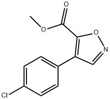 METHYL 4-(4-CHLOROPHENYL)ISOXAZOLE-5-CARBOXYLATE 结构式