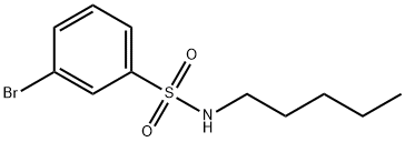 N-PENTYL 3-BROMOPHENYLSULFONAMIDE 结构式