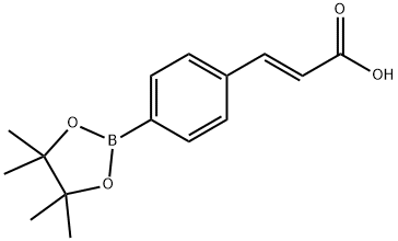 4-(E-2-CARBOXYVINYL)PHENYLBORONIC ACID PINACOL ESTER 结构式