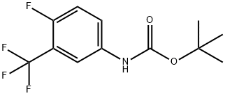 N-BOC-4-FLUORO-3-TRIFLUOROMETHYLANILINE 结构式
