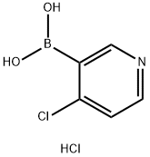 (4-氯-3-吡啶基)硼酸盐酸盐 结构式