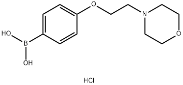 4-(2-吗啉乙氧基)苯硼酸盐酸盐 结构式