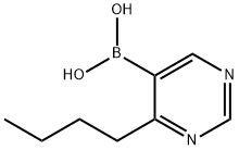 4-ButylpyriMidine-5-boronic acid 结构式