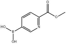 6-(METHOXYCARBONYL)PYRIDINE-3-BORONIC ACID 结构式