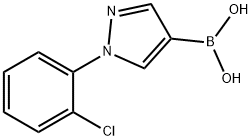 1-(2-CHLOROPHENYL)PYRAZOLE-4-BORONIC ACID 结构式