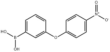 3-(4-NITROPHENOXY)PHENYLBORONIC ACID 结构式