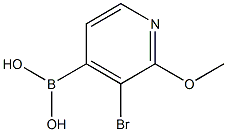3-BroMo-2-Methoxypyridine-4-boronic acid 结构式