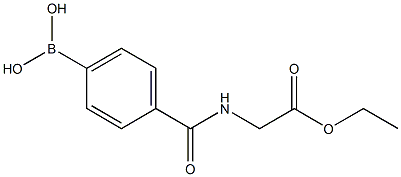 4-(2-Ethoxy-2-oxoethylcarbamoyl)phenylboronic acid 结构式