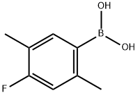 4-Fluoro-2,5-diMethylphenylboronic acid 结构式