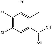 3,4,5-TRICHLORO-2-METHYLPHENYLBORONIC ACID 结构式