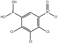 2,3,4-TRICHLORO-5-NITROPHENYLBORONIC ACID 结构式