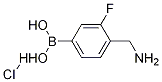 4-(AMINOMETHYL)-3-FLUOROPHENYLBORONIC ACID, HCL 结构式