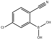5-CHLORO-2-CYANOPHENYLBORONIC ACID 结构式