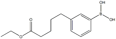 3-(4-CARBOETHOXYBUTYL)PHENYLBORONIC ACID 结构式