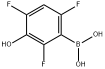 2,4,6-TRIFLUORO-3-HYDROXYPHENYLBORONIC ACID 结构式