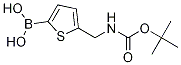 5-(BOC-氨基甲基)噻吩-2-硼酸 结构式