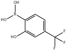 2-羟基-4-三氟甲基苯硼酸 结构式