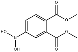 3,4-BIS(METHOXYCARBONYL)PHENYLBORONIC ACID 结构式