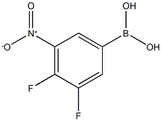 3,4-Difluoro-5-nitrophenylboronic acid 结构式