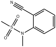 N-(2-氰基苯基)-N-甲基甲磺酰胺 结构式