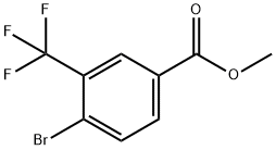 甲基-4-溴-3-(三氟甲基)苯甲酸甲酯 结构式