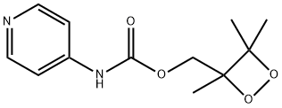 (3,4,4-Trimethyl-1,2-dioxetan-3-yl)methyl 4-pyridinylcarbamate 结构式