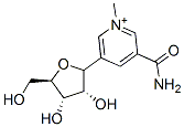 5-ribofuranosyl-3-(aminocarbonyl)-1-methylpyridinium 结构式