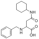 2-BENZYLAMINO-N-CYCLOHEXYL-SUCCINAMIC ACID 结构式