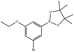 3-BROMO-5-ETHOXYPHENYLBORONIC ACID, PINACOL ESTER 结构式