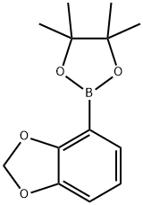 2-(苯并[D][1,3]二氧杂环戊烯-4-基)-4,4,5,5-四甲基-1,3,2-二氧杂硼烷 结构式